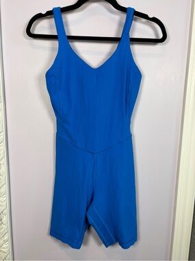 lululemon athletica Align Shorts Bright Blue One-Piece Active Romper Size 4